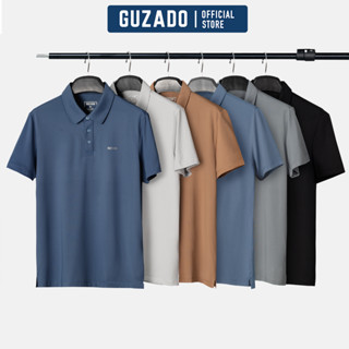[TẶNG TẤT] Áo Polo Nam GUZADO Cổ Bẻ Coolmax Thể Thao Co Giãn, Thấm Hút Cực Tốt Kiểu Dáng Basic PL01