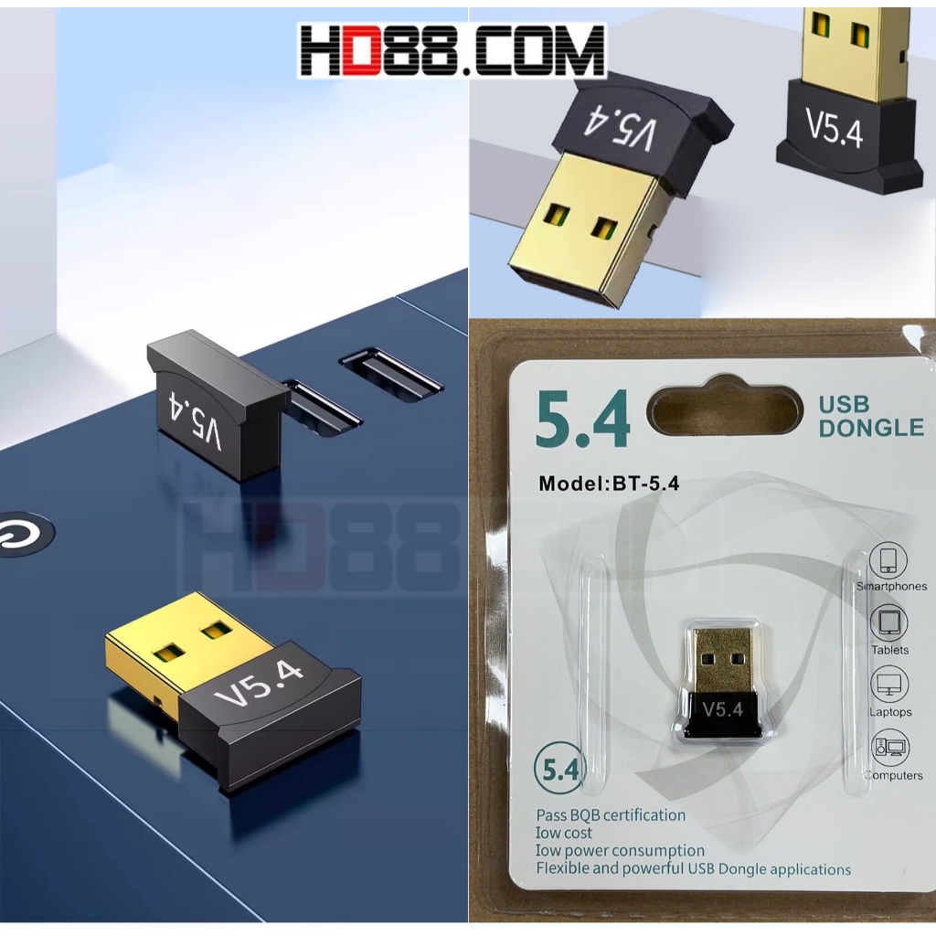 Bộ Chuyển Đổi Bluetooth USB Bluetooth 5.4 Cho PC Dongle Adaptador, Keyborad Âm Nhạc Bộ Thu Âm Thanh