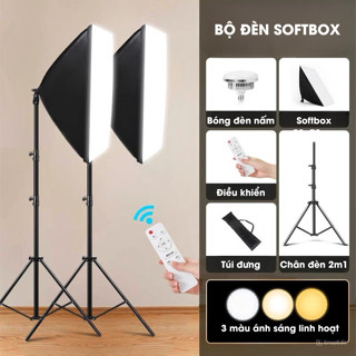 Đèn Livestream Bộ Đèn Trợ Sáng Chụp Ảnh Sản Phẩm Quay Video Livetream Chuyên Nghiệp Full Bộ Chân 2m1 Bóng Nấm 150w