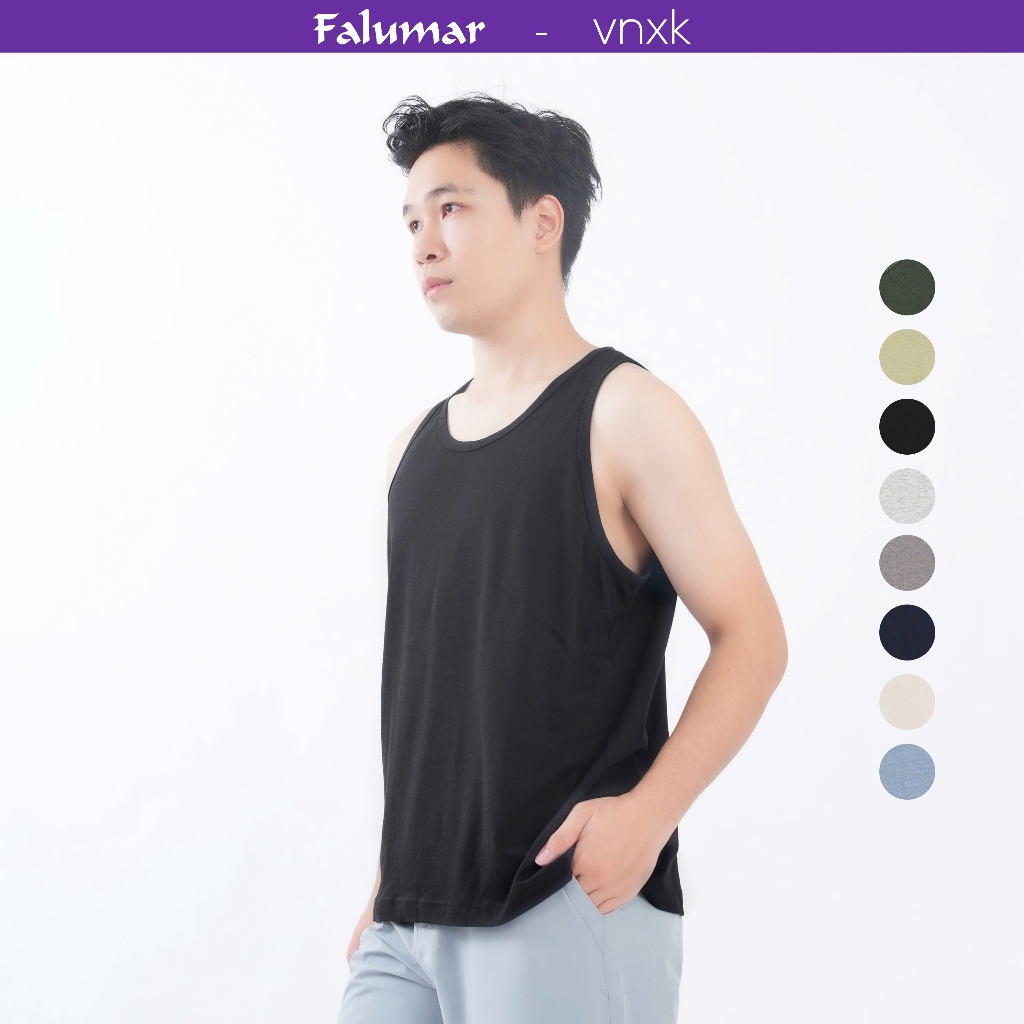 Áo nam ba lỗ chất cotton, áo lót nam trơn thấm hút mồ hôi, áo ba lỗ vận động thoải mái dùng mặc lót trong hay thể thao