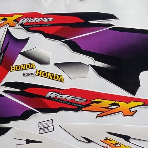 (Tem xe wave zx xịn) Trọn bộ tem xe máy WAVE zx, tem xe đầy đủ các chi tiết dòng WAVE ZX màu trắng đ