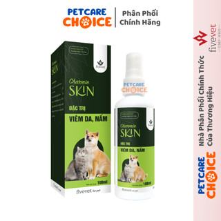 FIVE Charmie Skin Chai Xịt Viêm Da, Nấm Da Cho Chó Mèo, Hương Ngọc Lan Tây - Chai 100ml