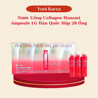 Nước Uống Collagen Hanami Ampoule LG Hàn Quốc Daedong Ginseng Hộp 28 Ống