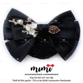  MiMi Kẹp búi lưới cao cấp   Kẹp tóc thời trang nữ hoa mai nhiều mầu phù hợp cho văn phòng ngân hàng trung niên 