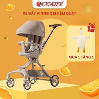 Xe Đẩy Cho Bé Vinng Q11 2 Chiều 3 Tư Thế Gấp Gọn Tích Hợp Quạt Mát Và Hệ Thống Giảm Xóc - Bibomart