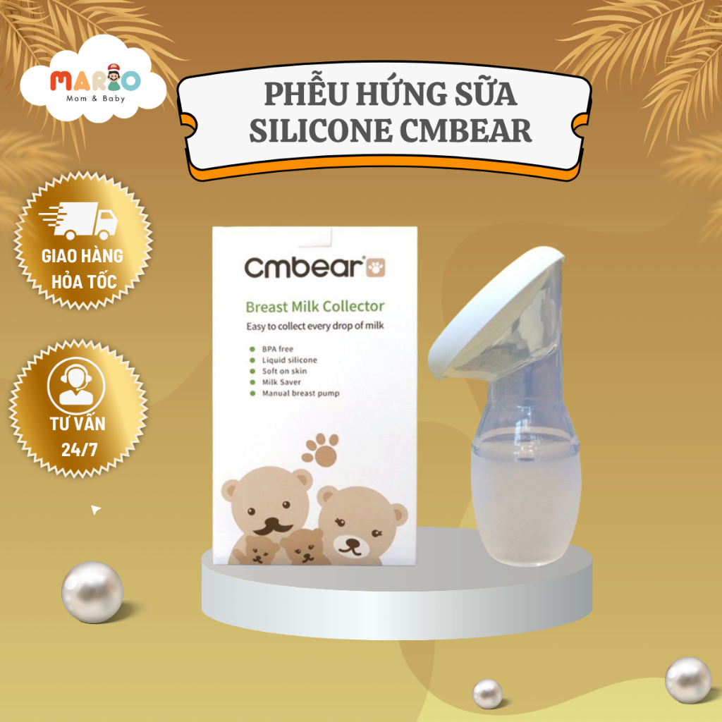 Phễu hứng sữa Silicone CMBear
