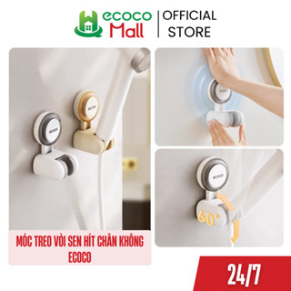  Set 2 móc treo vòi hoa sen chịu lực ECOCO hít chân không thế hệ mới dễ dàng lắp đặt và tháo rời tái sử dụng thông minh 