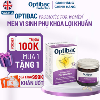 Men vi sinh bổ sung lợi khuẩn phụ khoa Optibac tím Probiotics For Women cho phụ nữ tăng sức đề kháng