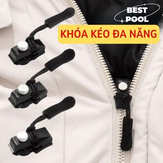 combo 5 đầu khóa kéo,Phụ kiện móc khóa kéo thay thế đa năng 3 kích cỡ phù hợp với mọi loại phụ kiện