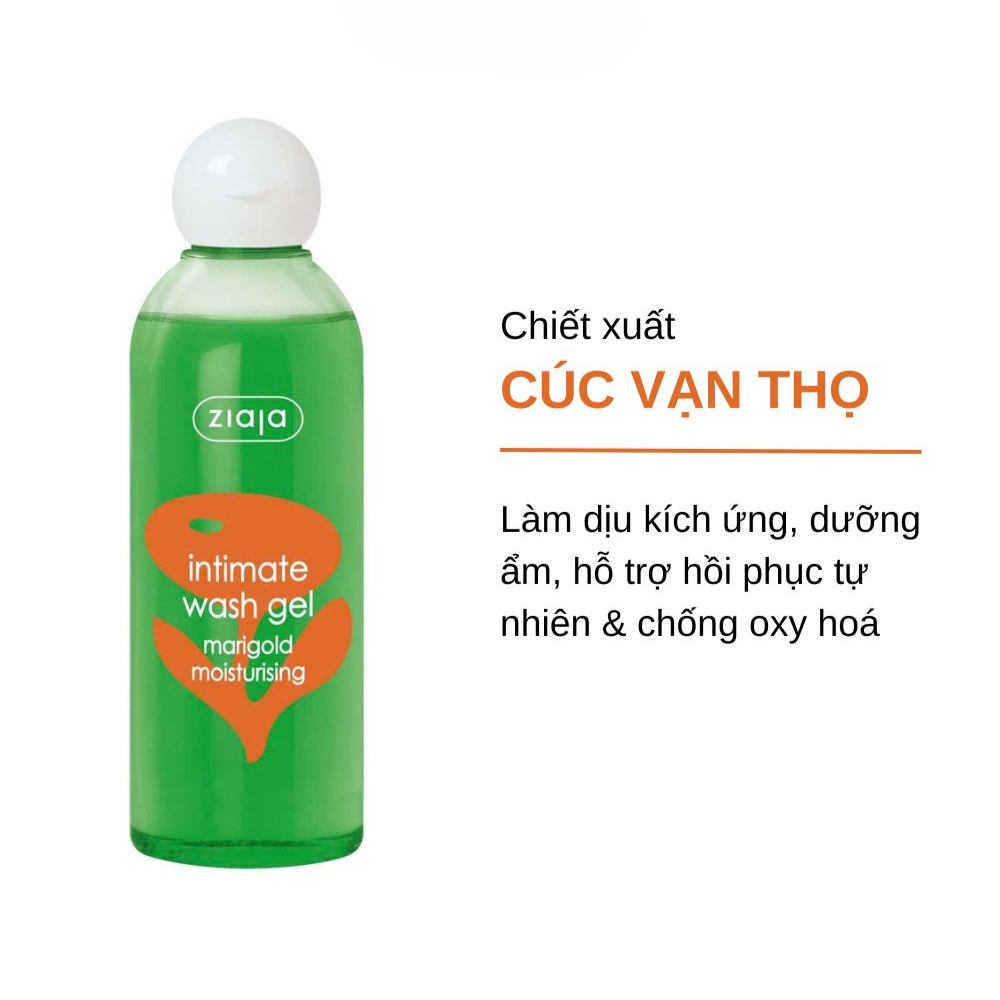 Ảnh 5 của Dung Dịch Vệ Sinh Phụ Nữ ZIAJA Intimate Xuất Xứ Ba Lan Giúp Dưỡng Ẩm, Cân Bằng PH, Khử Mùi 200ml