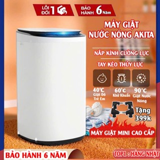  Máy giặt nước nóng AKITA cao cấp giặt vắt sấy Nước Nóng 95 độ C. GIẶT VẮT SẤY - BẢO HÀNH 6 NĂM 