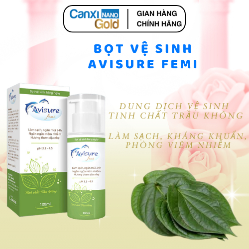 Bọt Rửa Phụ Khoa Avisure Femi 100ml – Chiết Xuất Trầu Không, Dùng Cho Phụ Nữ Mang Thai