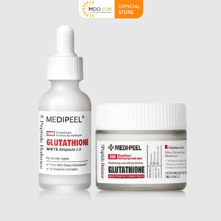 Combo Serum Và Kem Dưỡng Trắng Da MEDI-PEEL Glutathione 600 White Hàn Quốc