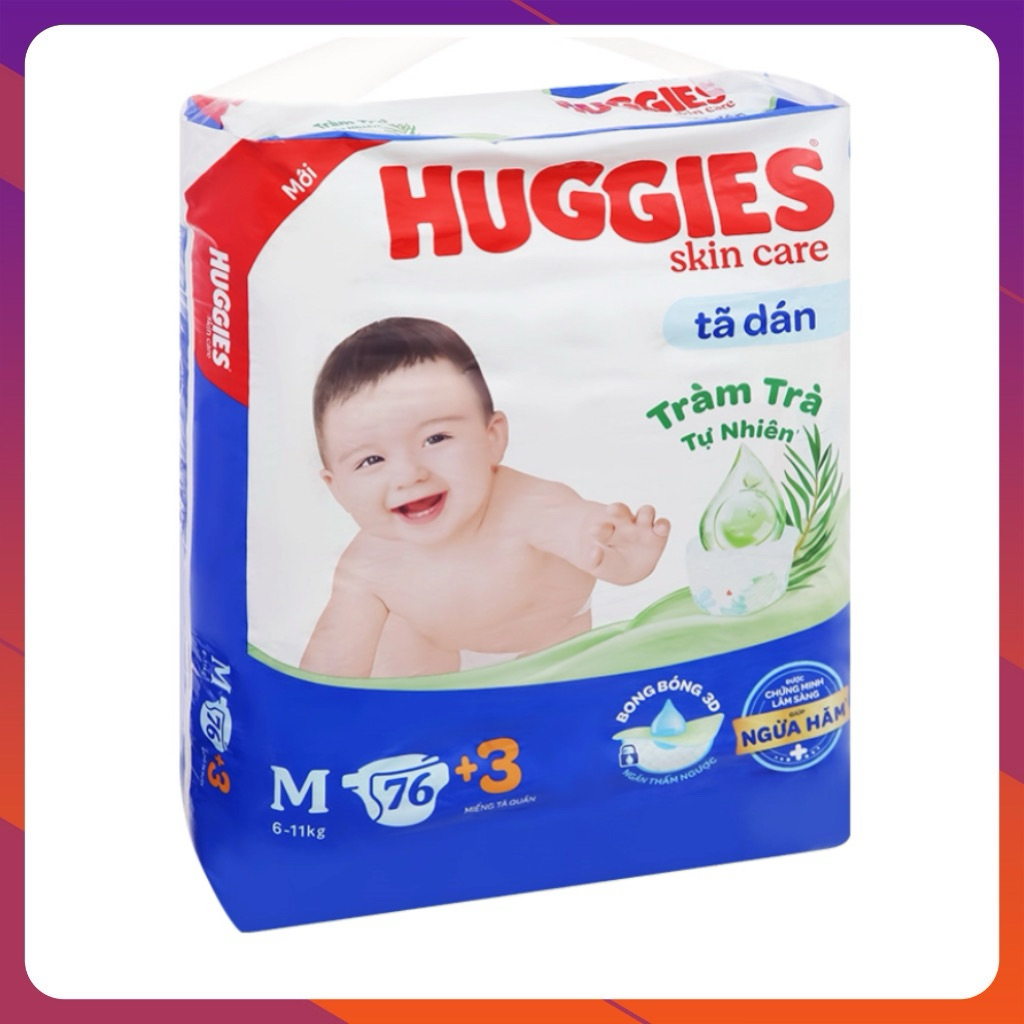 Tã dán Huggies M76+3