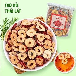 Táo đỏ thái lát 500g, trà táo đỏ sấy giòn, không vụn, dùng pha trà, chưng yến, nấu chè dưỡng nhan
