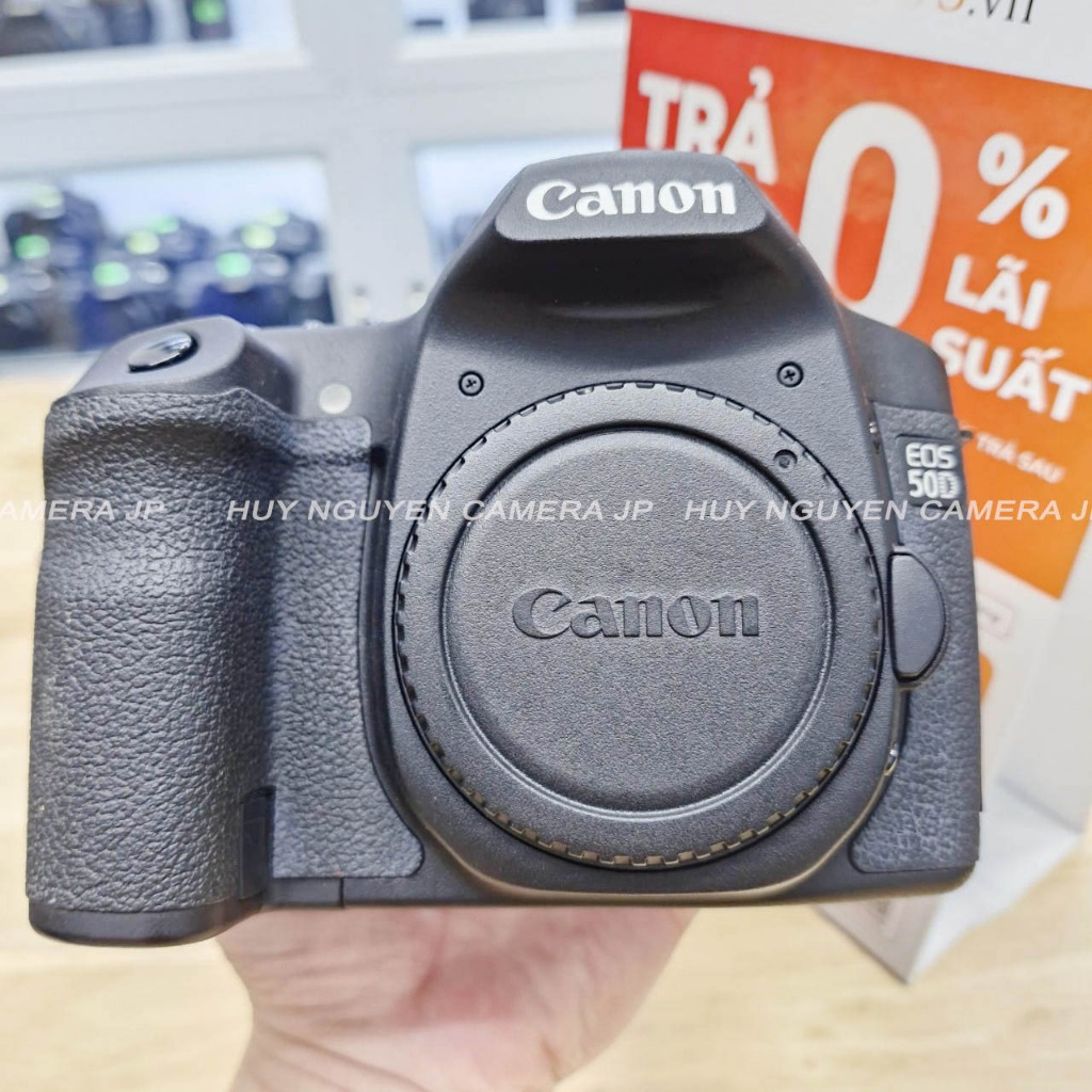 (TẶNG THẺ NHỚ) Máy Ảnh Canon 50D RẤT ĐẸP 95-99%, ống kính Canon 50 f1.8 ii  , Canon 18 55 lấy nét êm
