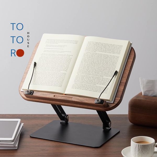 Bàn nâng hạ để sách Ipad Laptop, kệ đọc kinh ngồi thiền gỗ óc chó TOTORO HOUSE K01