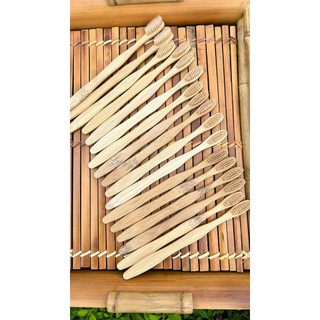 Bàn chải đánh răng bằng tre lông mềm - Vườn Chay