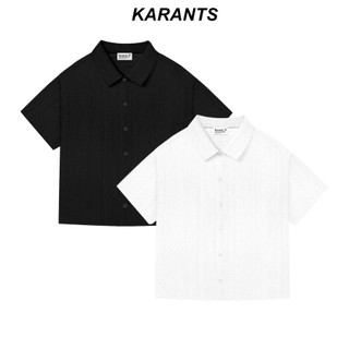  Áo Sơ Mi Trơn Karants Form Boxy Vải Đũi Xước Premium Nam Nữ Unisex Menswear Hot Trend 2025 - KR263 