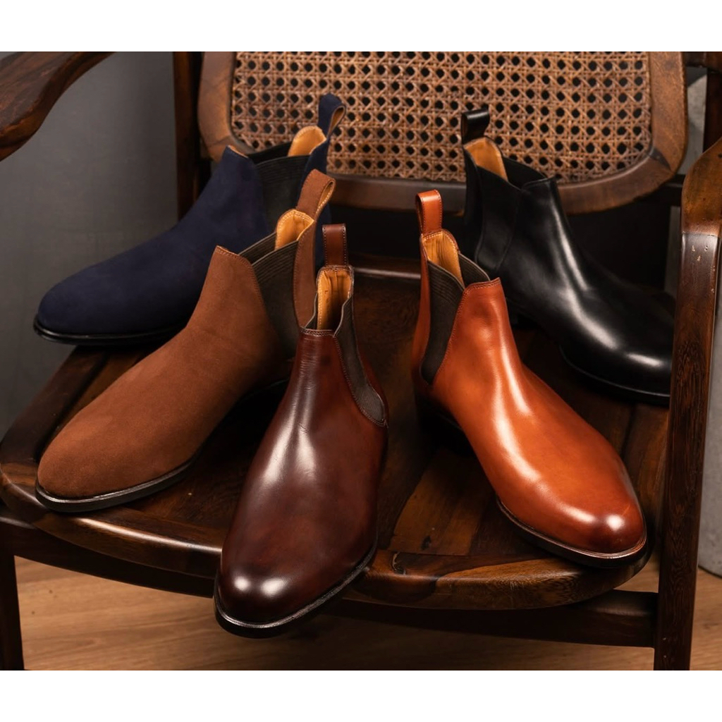 Chelsea Boots - Phom R - Da bê Ý - Khâu Blake