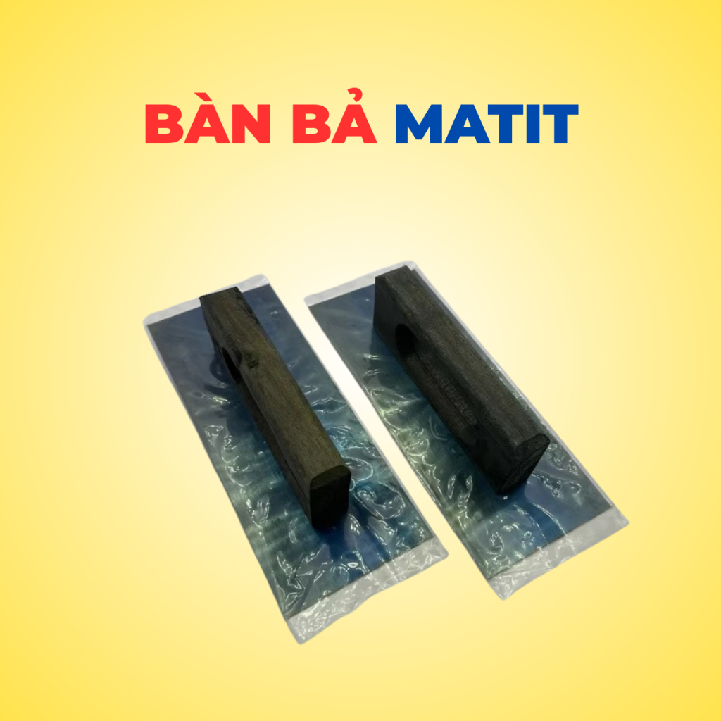 Bàn Bả Bột Bả Tường – Dụng Cụ Trét Bả Matit Nội Ngoại Thất | Bàn Bả Nhôm Tay Cầm Gỗ Cứng Cáp