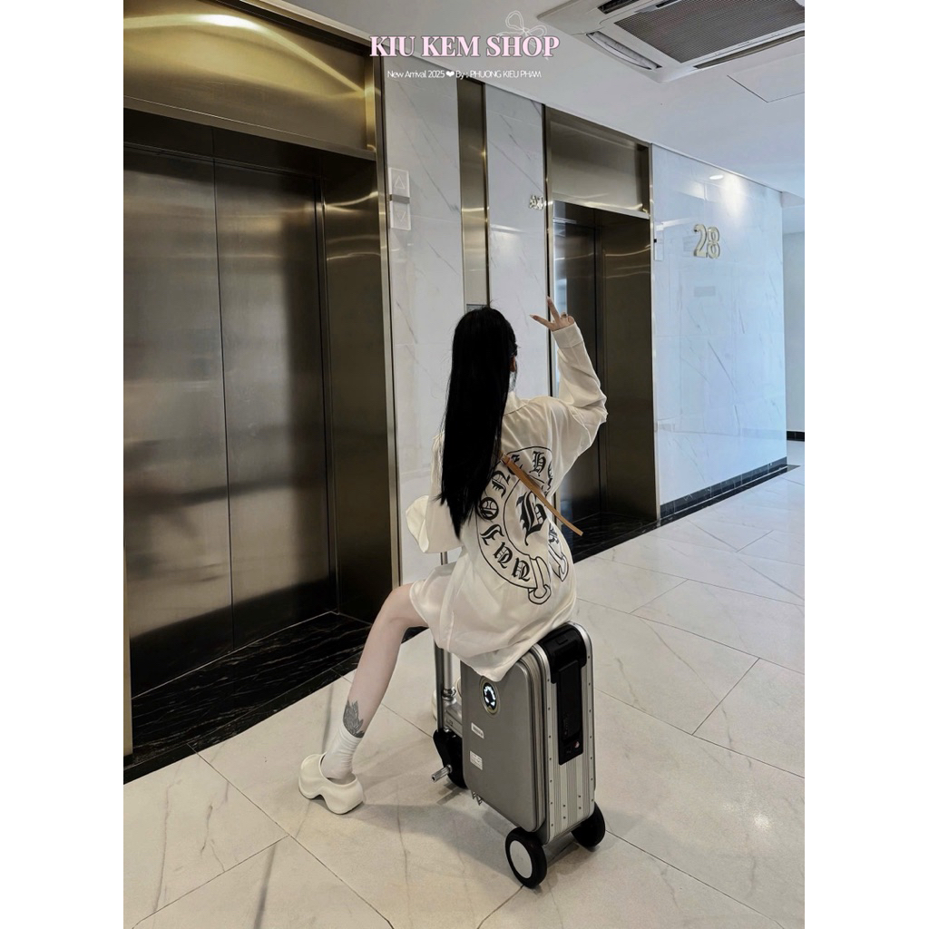 Sơ mi chome lụa xinh chất mặc thích mixx quần ngắn mặc siu trend cá tính TKL1  (KIUKEM.SHOP)