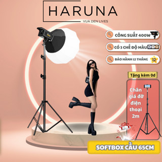 Đèn livestream ,đèn softbox cầu BEDIRO 800ss 3 chế độ màu ánh sáng quay video , chup hình sáng mịn -Đèn studio