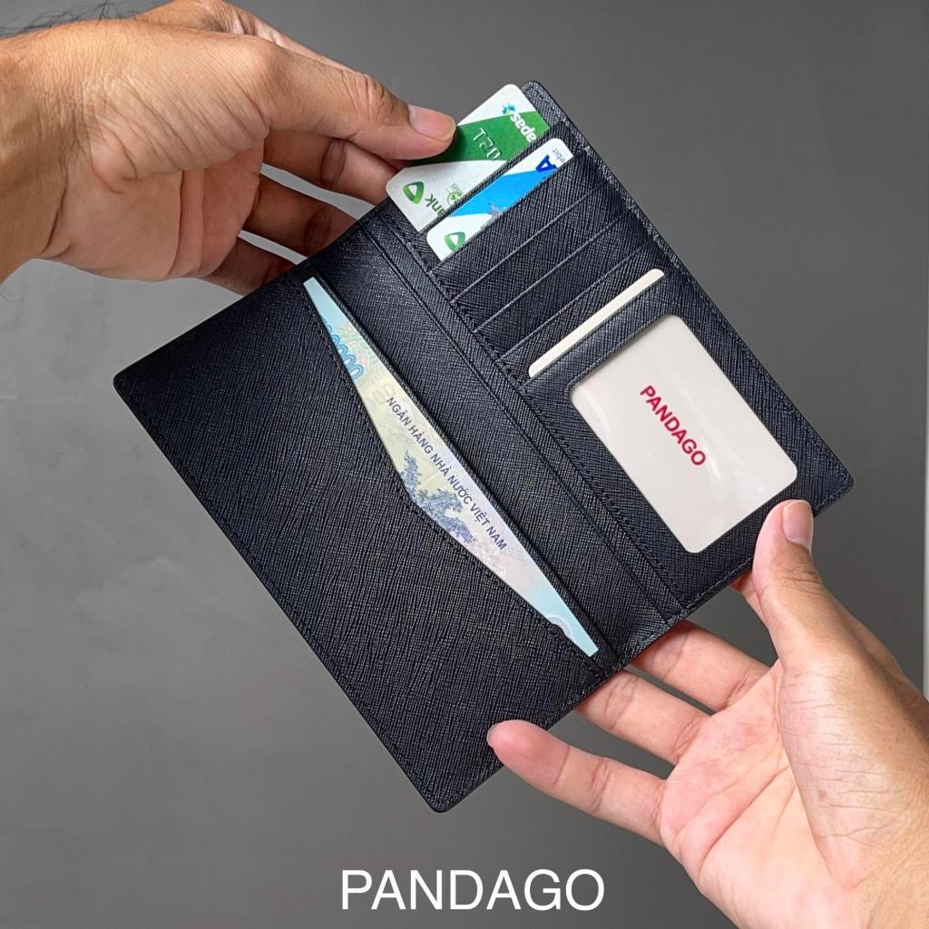 Ví Da Cầm Tay Nữ Nam PANDAGO Mini Long Sang Trọng Cao Cấp