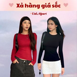 Áo thun dài tay nữ dáng ôm Cathy Top giữ nhiệt, tay xỏ ngón - Uni By Heart