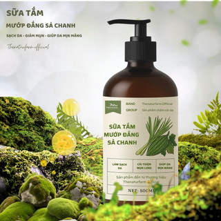  Sữa tắm mướp đắng sả chanh Thenaturfarm   500ML    Hỗ trợ giảm mụn lưng & dưỡng ẩm cho da  