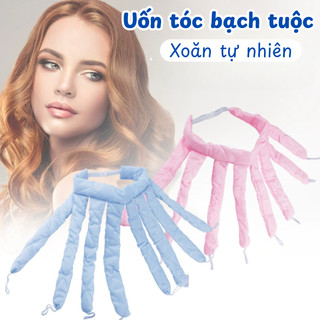  Lô Uốn Tóc Không Nhiệt Dụng Cụ Quấn Tóc Bạch Tuộc Tạo Kiểu Xoăn Sóng Lơi Layer Tự Nhiên 