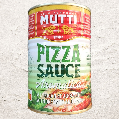 MUTTI < Lon 400g > SỐT PIZZA (CÀ CHUA, HÚNG QUẾ, KINH GIỚI) / Ý / PARMA Pizza Sauce Aromatica with O