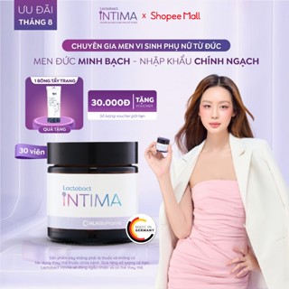 Men vi sinh phụ khoa Lactobact Intima bổ sung lợi khuẩn, Cranberry, D-Mannose từ Đức 1 hộp 30 viên