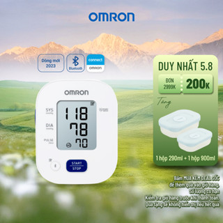 Máy Đo Huyết Áp Bluetooth OMRON - Bảo Hành 5 Năm - HEM-7140T1 - Kết nối điện thoại thông minh