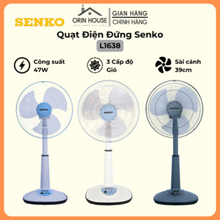 Quạt Lửng Senko L1638/B1216 Chính Hãng, Quạt Điện Cây 3 Tốc Độ, Lõi Đồng 100%, Sải Cánh 39cm, Làm Mát Nhanh,Không Gây Ồn