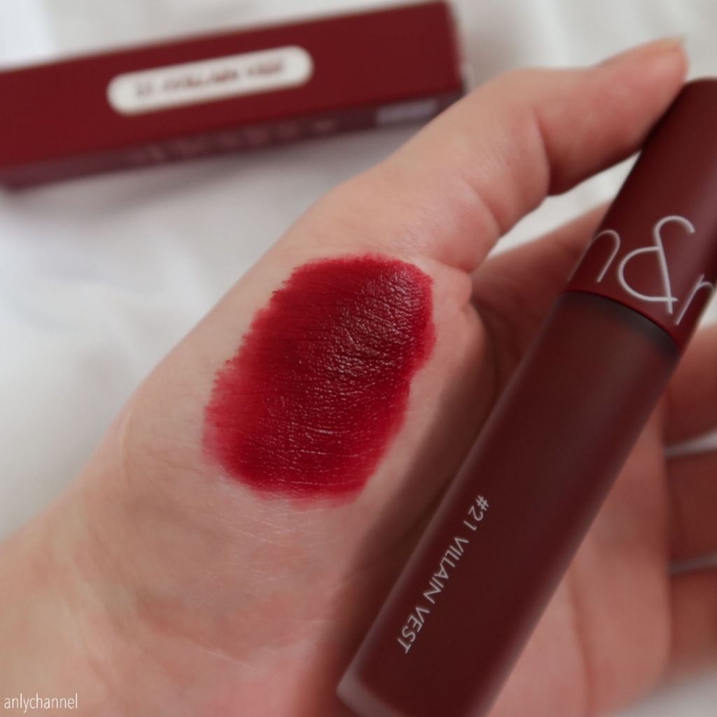 Son Romand Zero Velvet Tint #21 Villain Vest – Màu Đỏ Trầm Cổ Điển