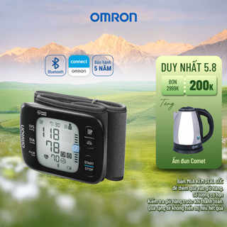 Máy Đo Huyết Áp Cổ Tay Tự Động OMRON HEM-6232T Bluetooth