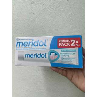 Kem đánh răng Meridol tuýp đôi 75ml x2 chuẩn Đức