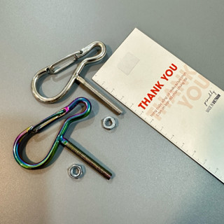 Móc treo đồ cho xe máy - xi titan/ inox, nhiều mẫu lựa chọn (Móc U, móc kẹp, móc câu) - kim loại cứng cáp