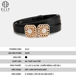 [Deal sang chảnh]  Dây lưng nữ cao cấp da thật ELLY – ED39