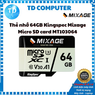Thẻ nhớ 64GB Kingspec Mixage Micro SD – Gọn nhẹ, Tốc độ cao, Giá tốt - Hàng chính hãng