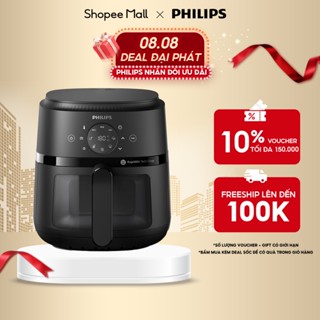 Nồi Chiên Không Dầu Điện Tử Philips NA220/00 4.2 lít |1500W| Cửa Sổ Kính, - Hàng Chính Hãng
