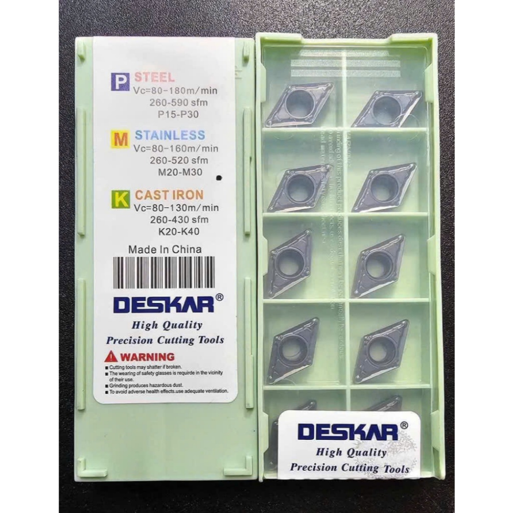 Chip tiện D11 R0.4/R0.8 Deskar – Chuyên tiện inox, thép – Dao tiện CNC