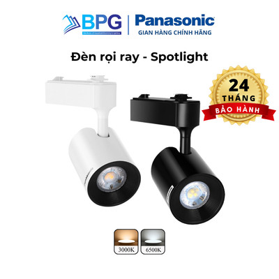 Đèn Rọi Chiếu Điểm Panasonic Spotlight 7W Gắn thanh ray, Gắn trần, Bảo hành 2 năm - 1 đổi 1