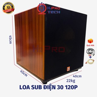 Loa Sub Điện Bass 30 JB 120P 350W Cao Cấp - Tặng Dây AV, Sub 30 Siêu Trầm Bass Mặt - H2Pro Tech