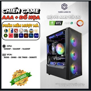 PC Gaming AAA + Đồ Họa | i5 12400F / 14400F / 14600KF | RTX 3060 / 5060Ti | Full New | BH 36 Tháng