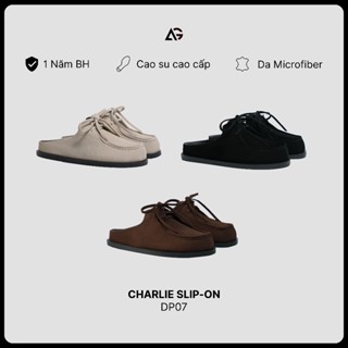 Sục nam nữ briken charlie slip-on da microfiber cao cấp bao hành 12 tháng DP07