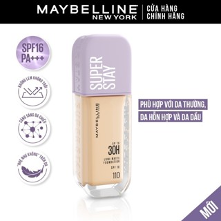Kem nền bắt sáng Superstay Lumi Matte 30H che phủ siêu nhẹ mặt Maybelline New York 35ml