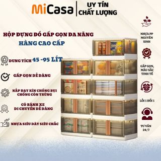  Hộp Đựng Đồ Tủ Đựng Đồ 2 Cửa Đựng Quần Áo Sách Đồ Chơi Cho Bé Đa Năng Trong Suốt Nhựa Gấp Gọn 