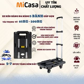  Xe Đẩy Hàng  Xe Kéo Hàng Đa Năng 5 - 7 Bánh Gấp Gọn Thông Minh 